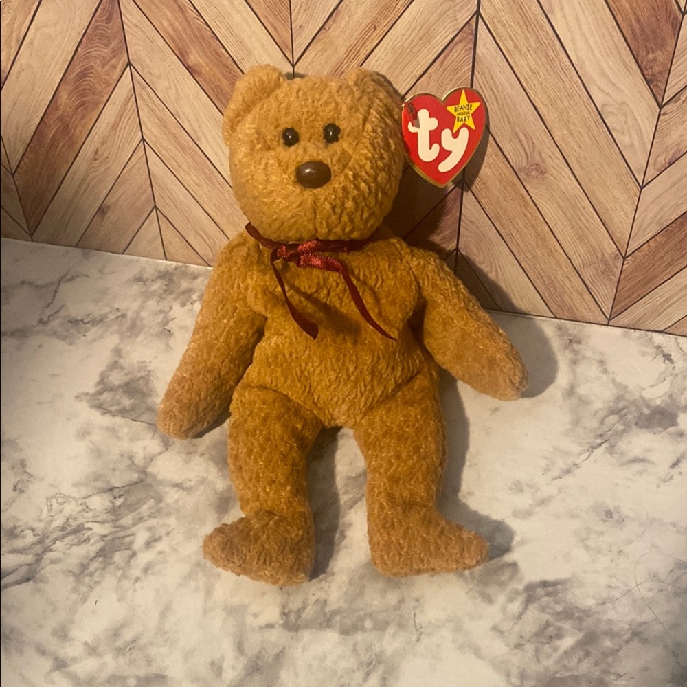 Curly Ty Brown Teddy Bear Plush Toy